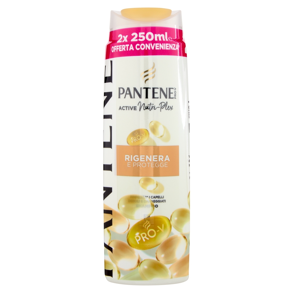 Pantene Pro-V Rigenera e Protegge Shampoo Active Nutri-Plex 2 x 250 ml